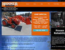 Tablet Screenshot of hammertractor.com